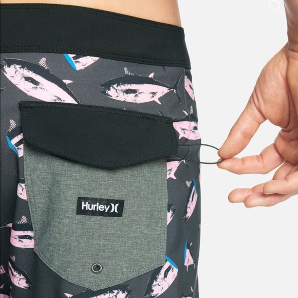 HURLEY - Phantom Party Pack Board Shorts 18" - Dark Smoke Grey - Picture 7 of 10